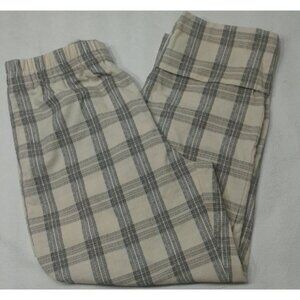 Zara plaid pants black and white size L